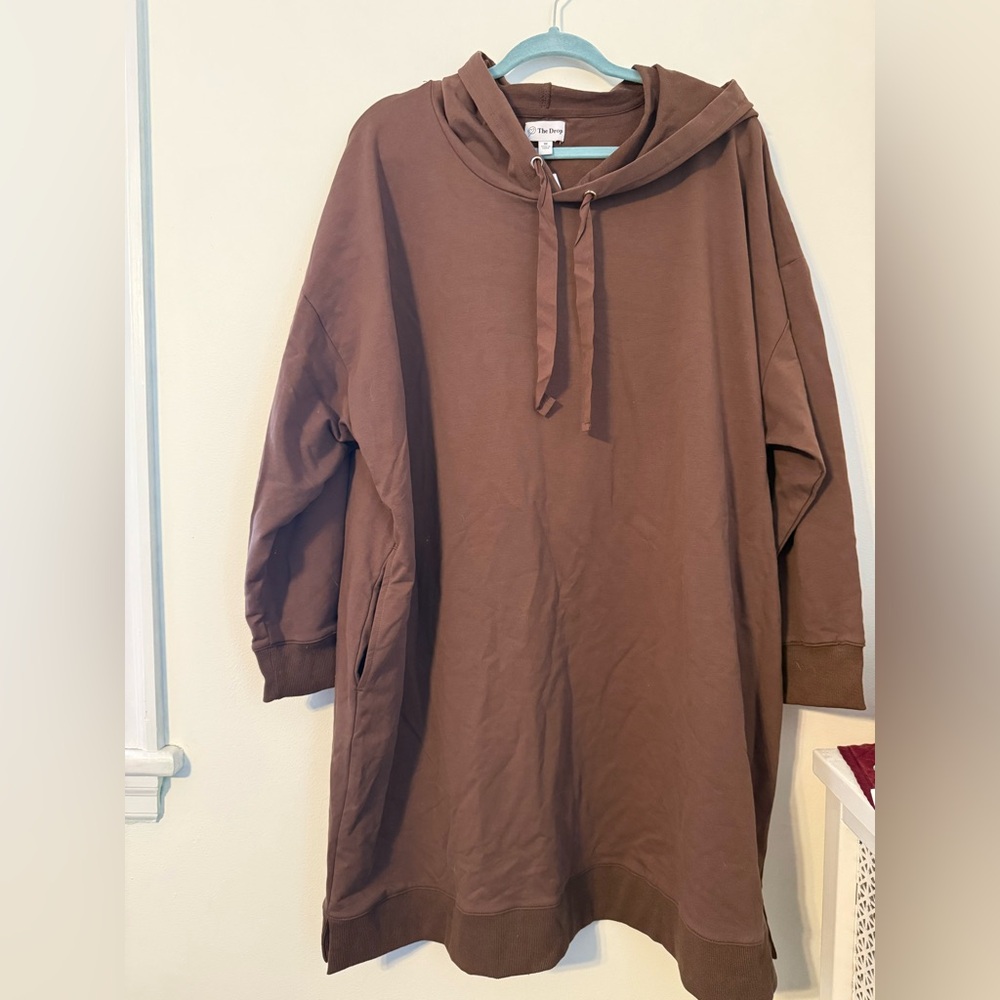 Brown Hoodie Dress